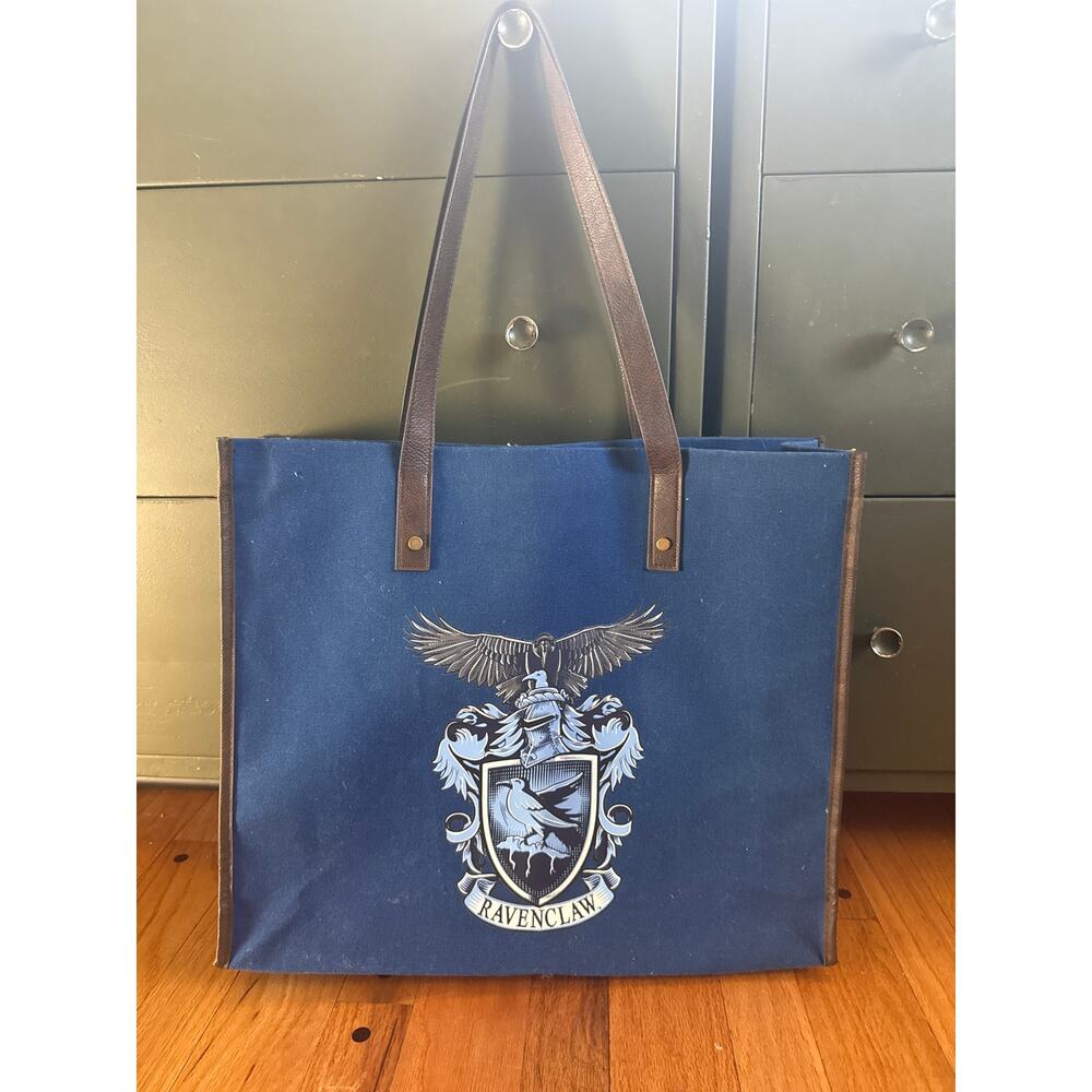 Harry Potter Ravenclaw Crest Tote Bag Blue Shoulder Bag Hogwarts Wizarding World